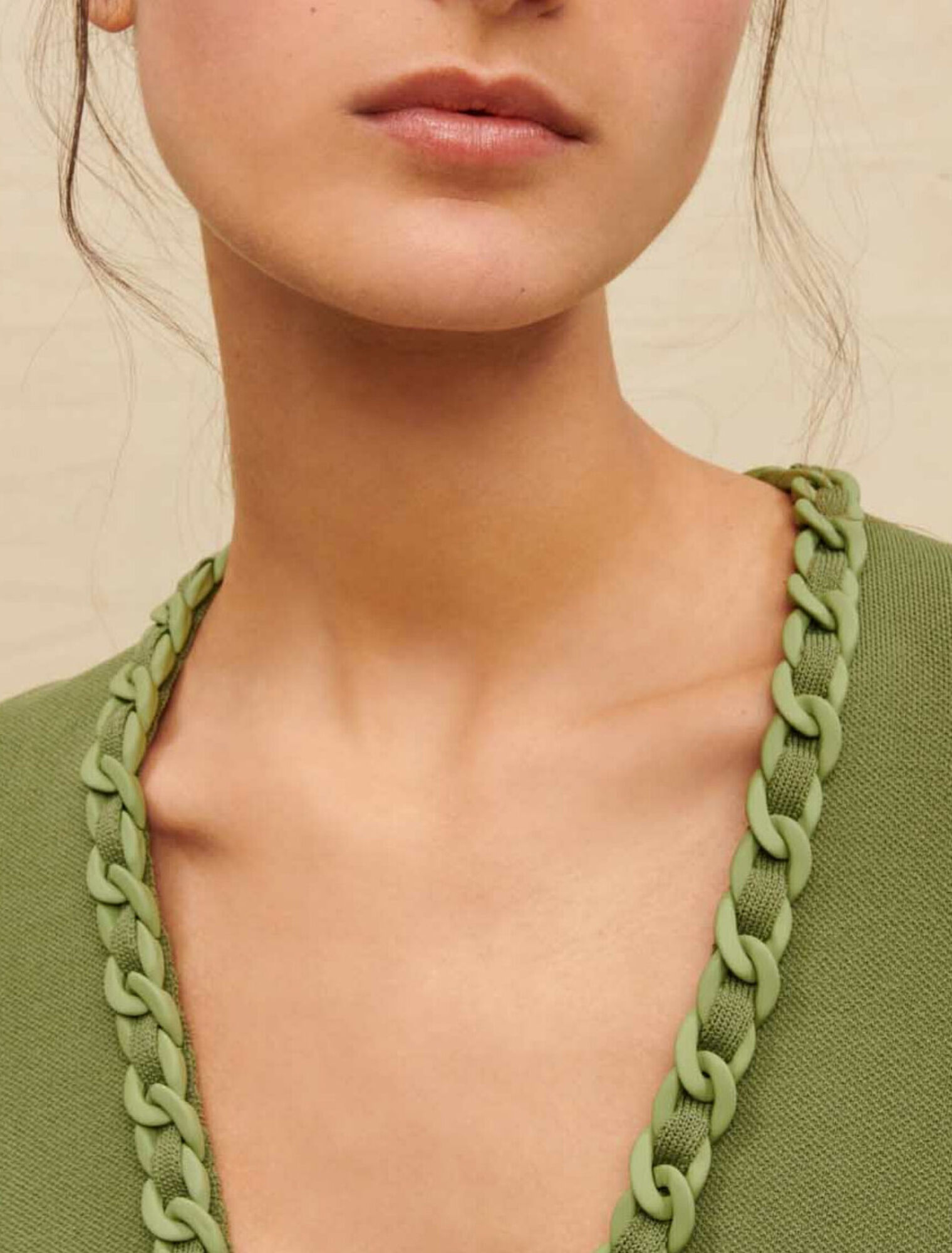 Gilet à bords tressés