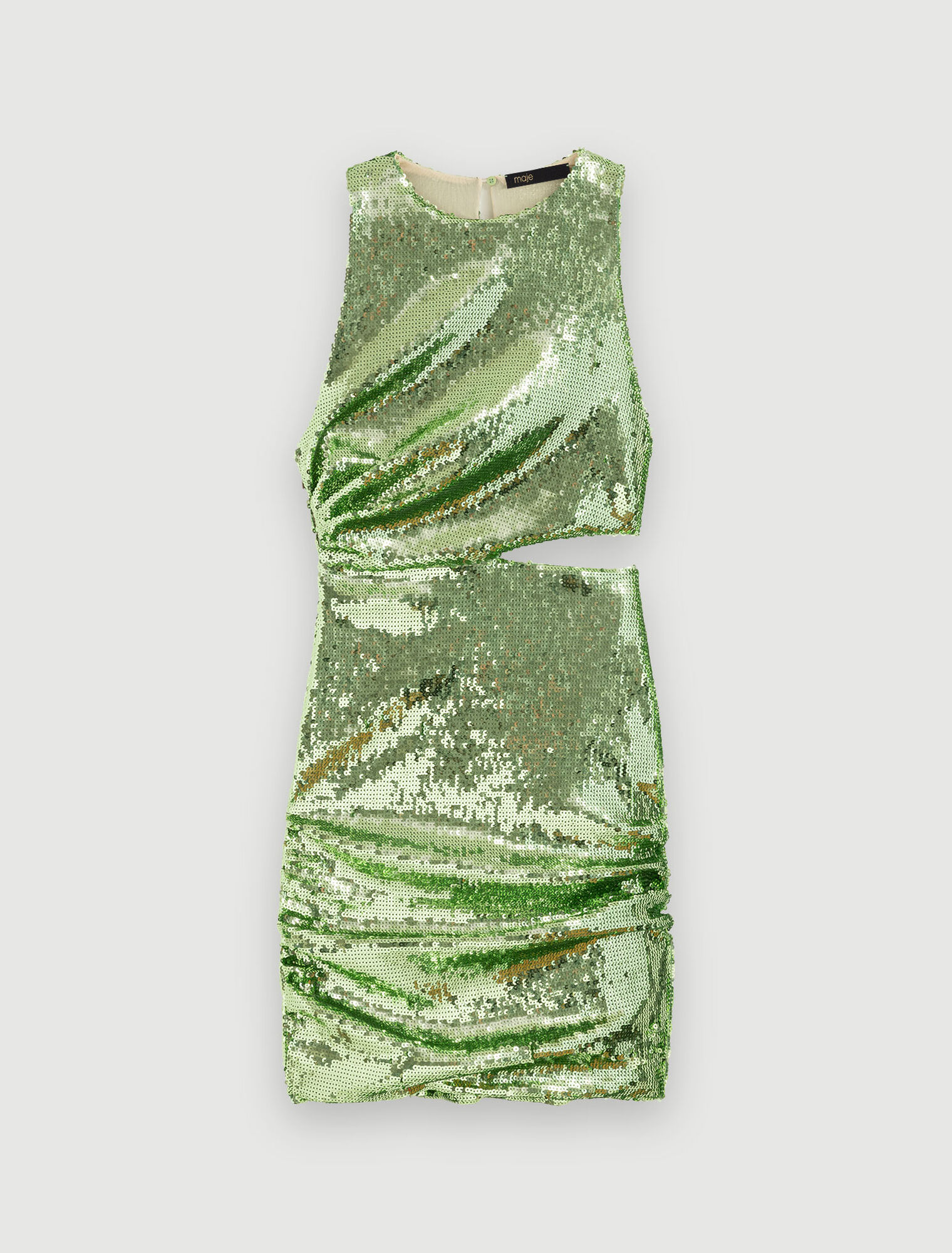 Green sequin dress