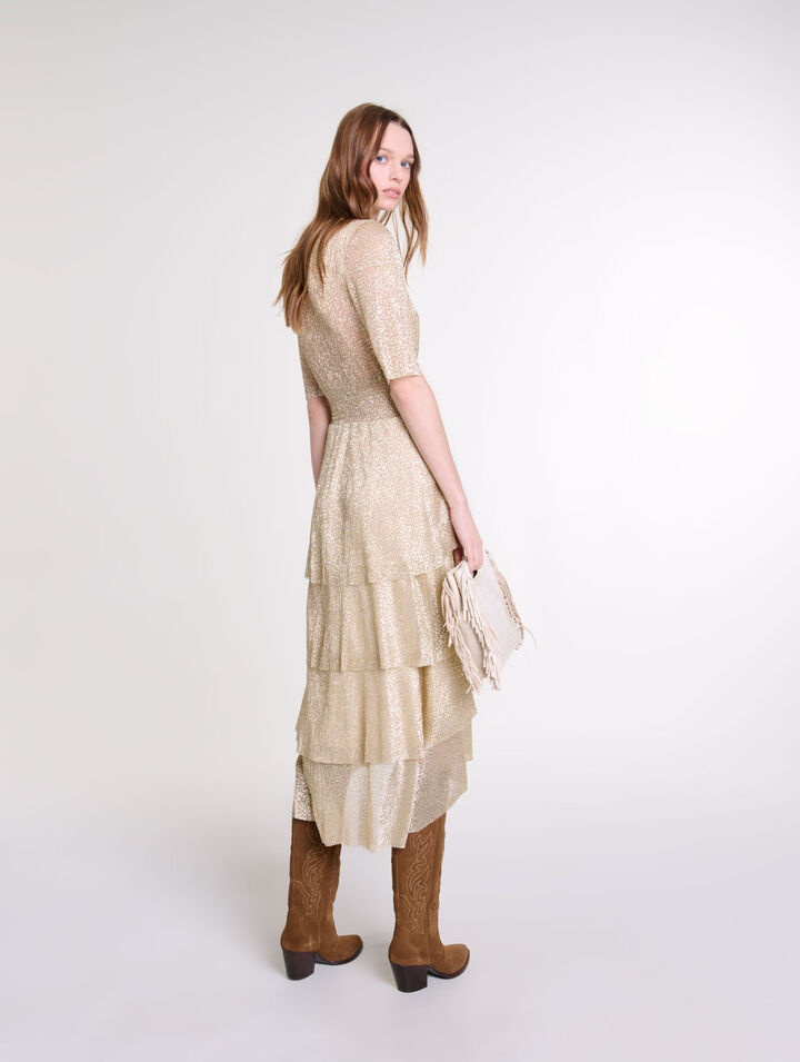 Robe scintillante à volants