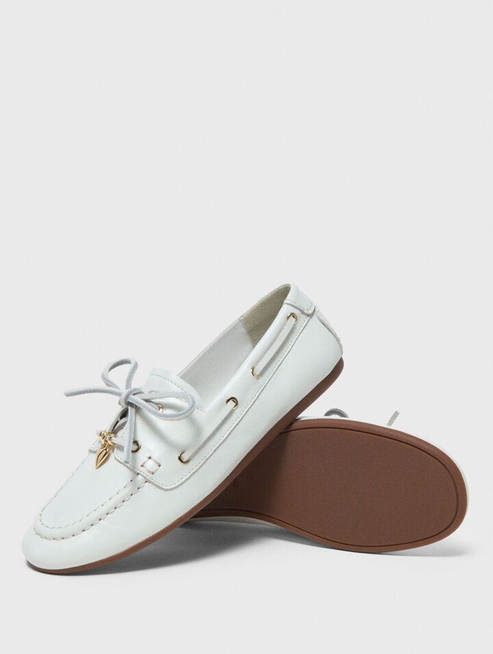 Mocassin bateau en cuir