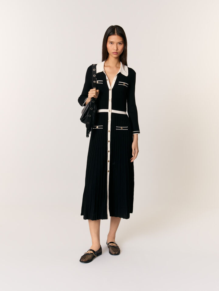 Robe longue en maille
