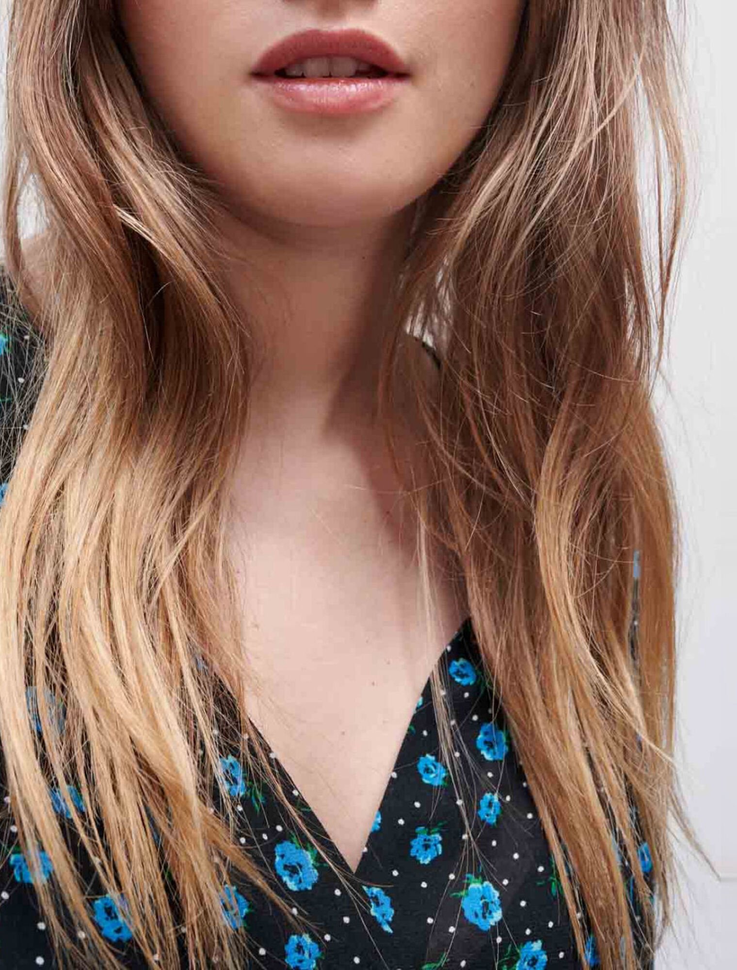 Leopard print chiffon dress