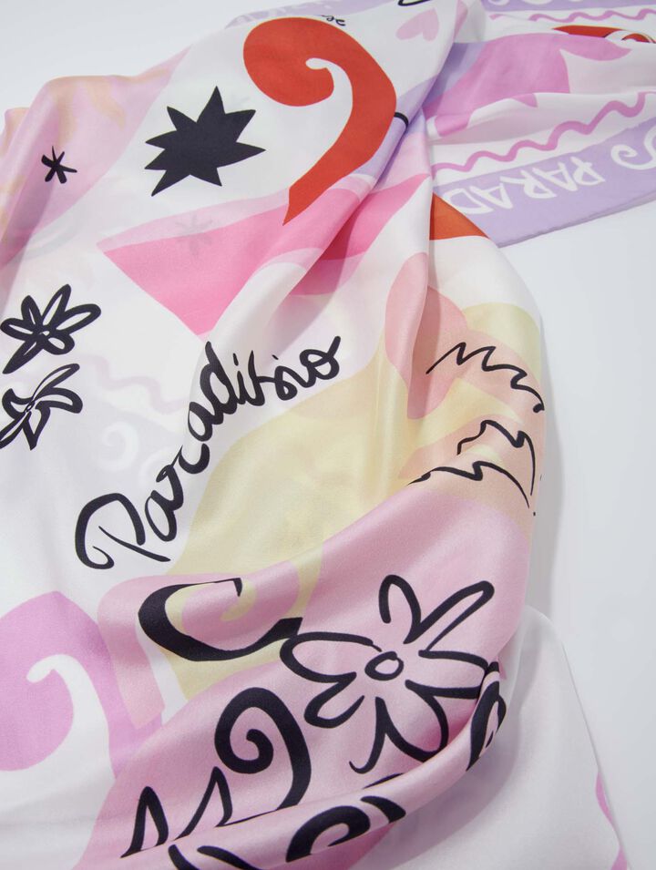 Paradisio silk scarf