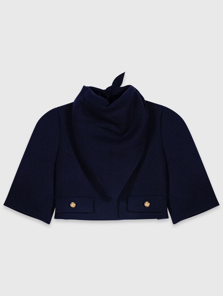 Short wool jacket