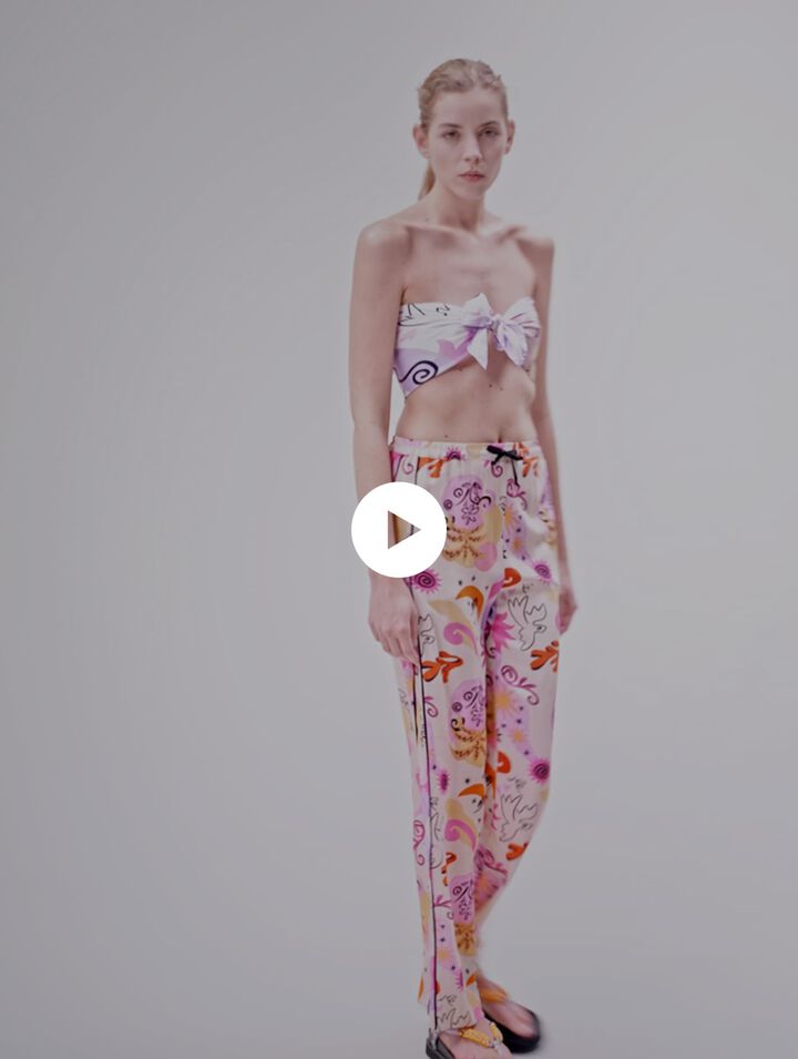 Pantalon en soie