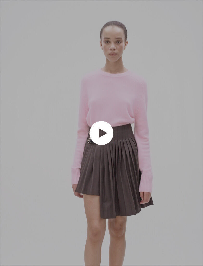 Jupe plissée verte maje store