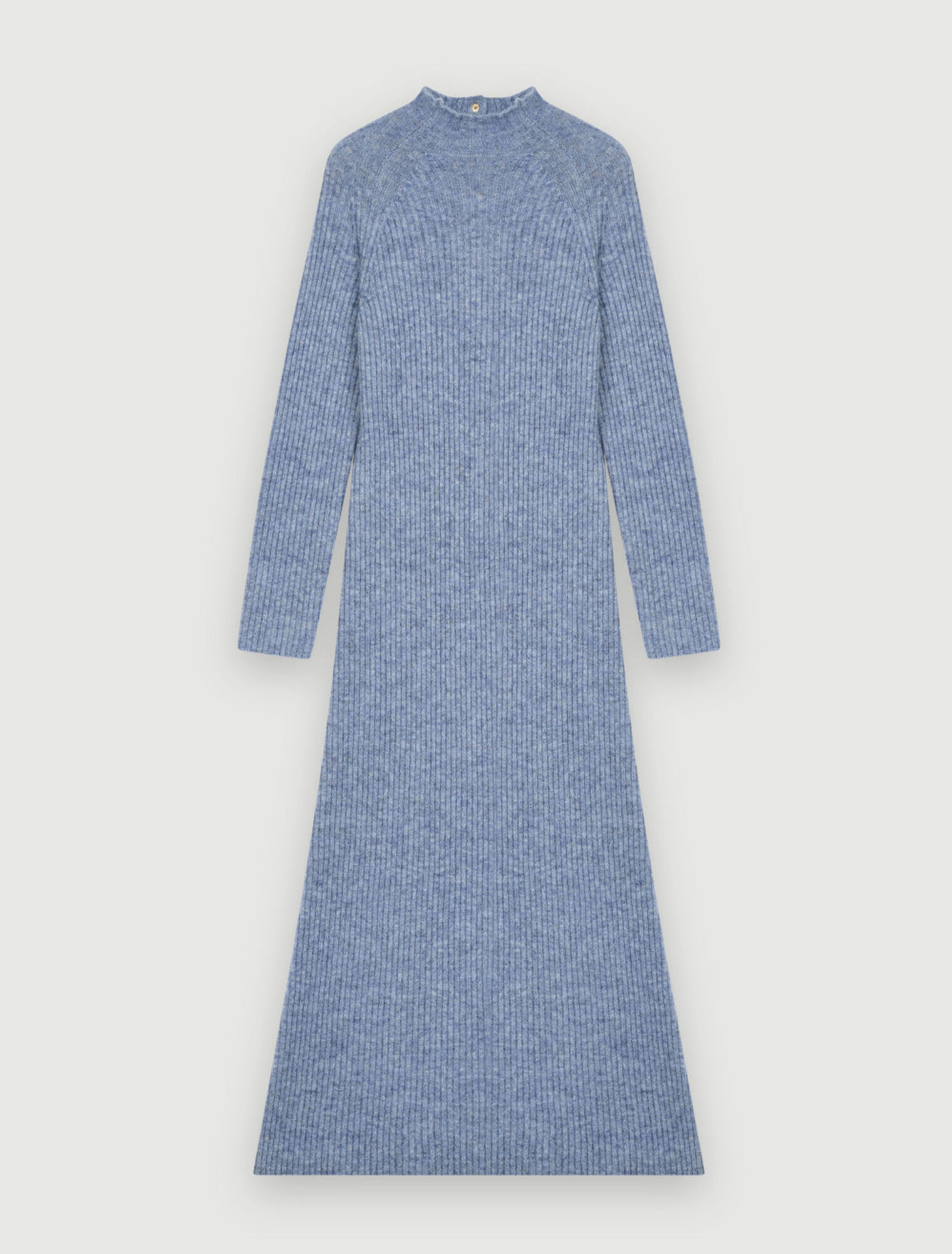 High collar mohair dress