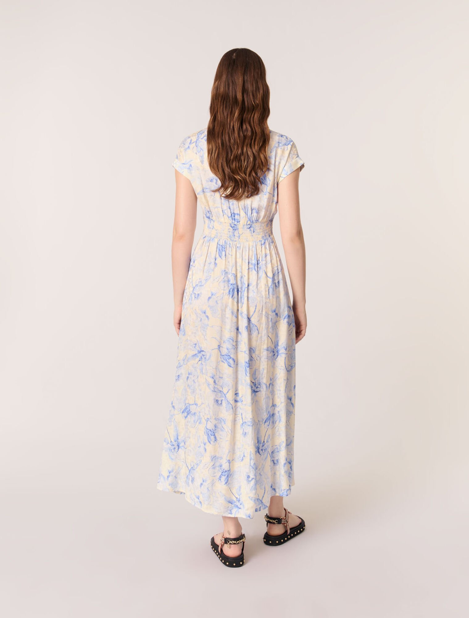 Robe longue imprimée