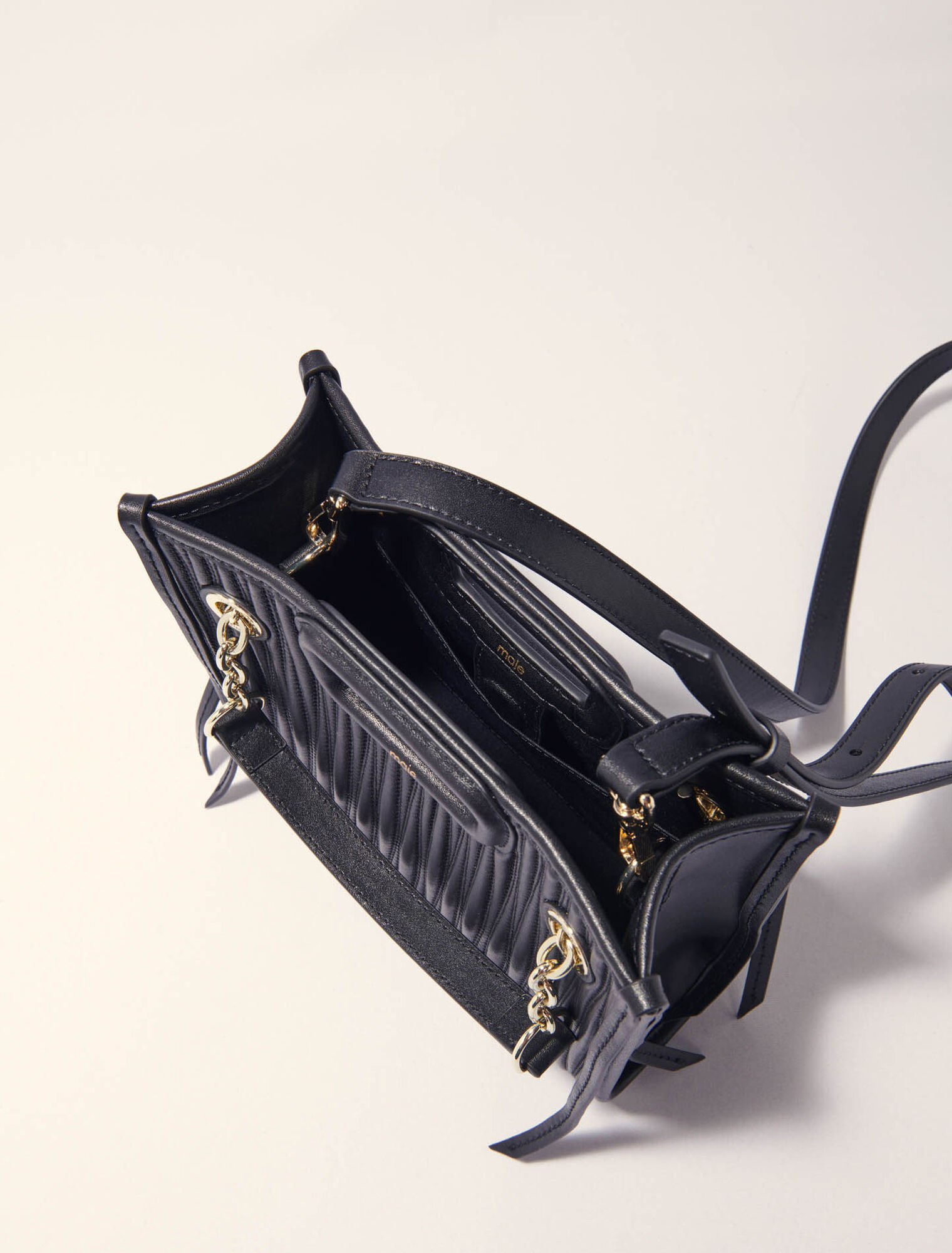 Mini cabas en cuir matelass&eacute;