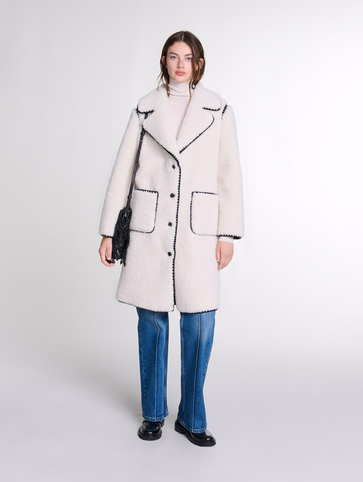 Manteau mi-long molletoné