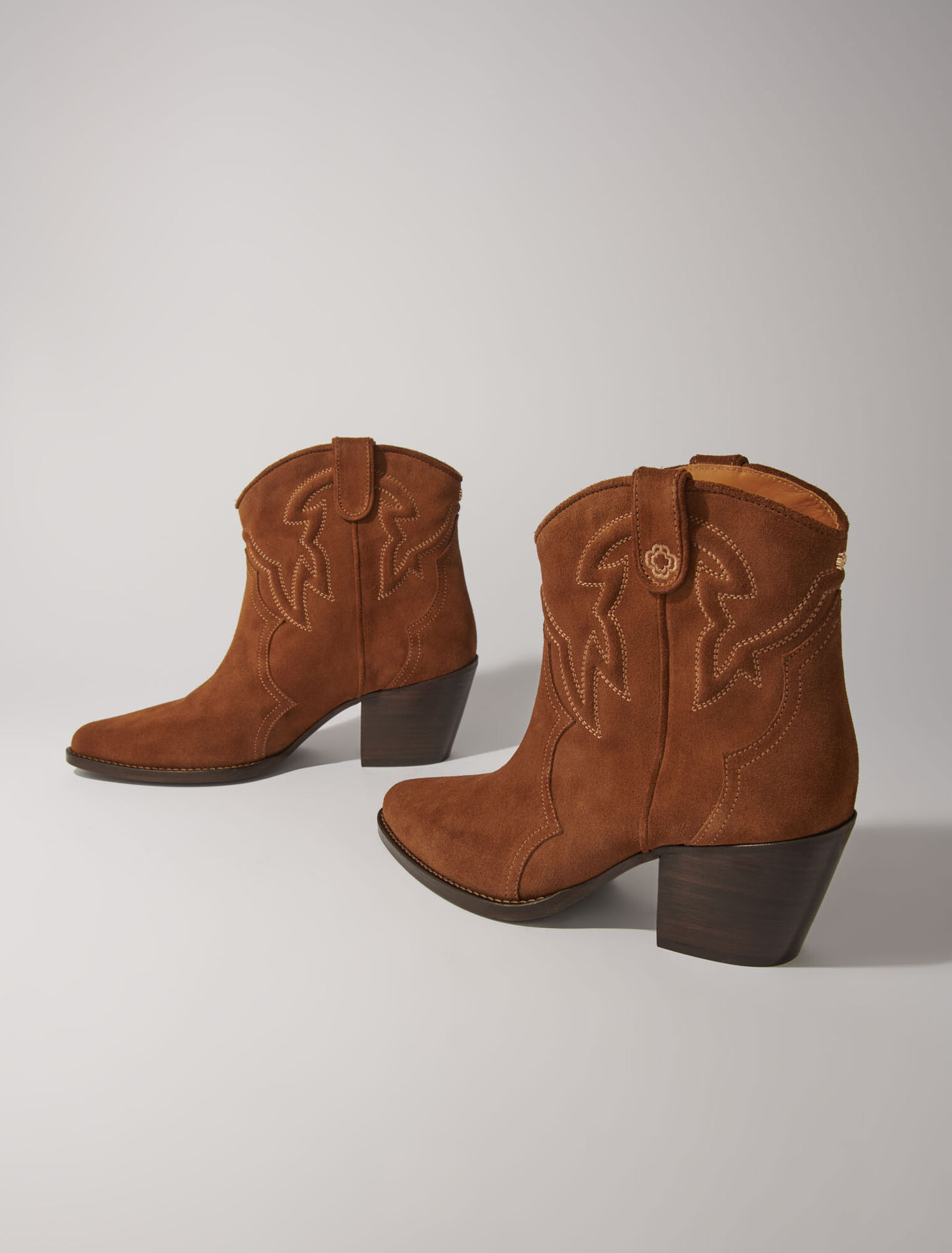 Suede ankle boots