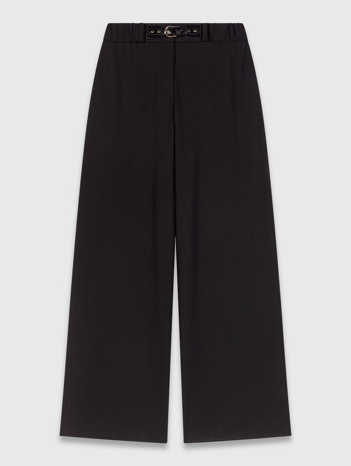 Wide-leg suit trousers