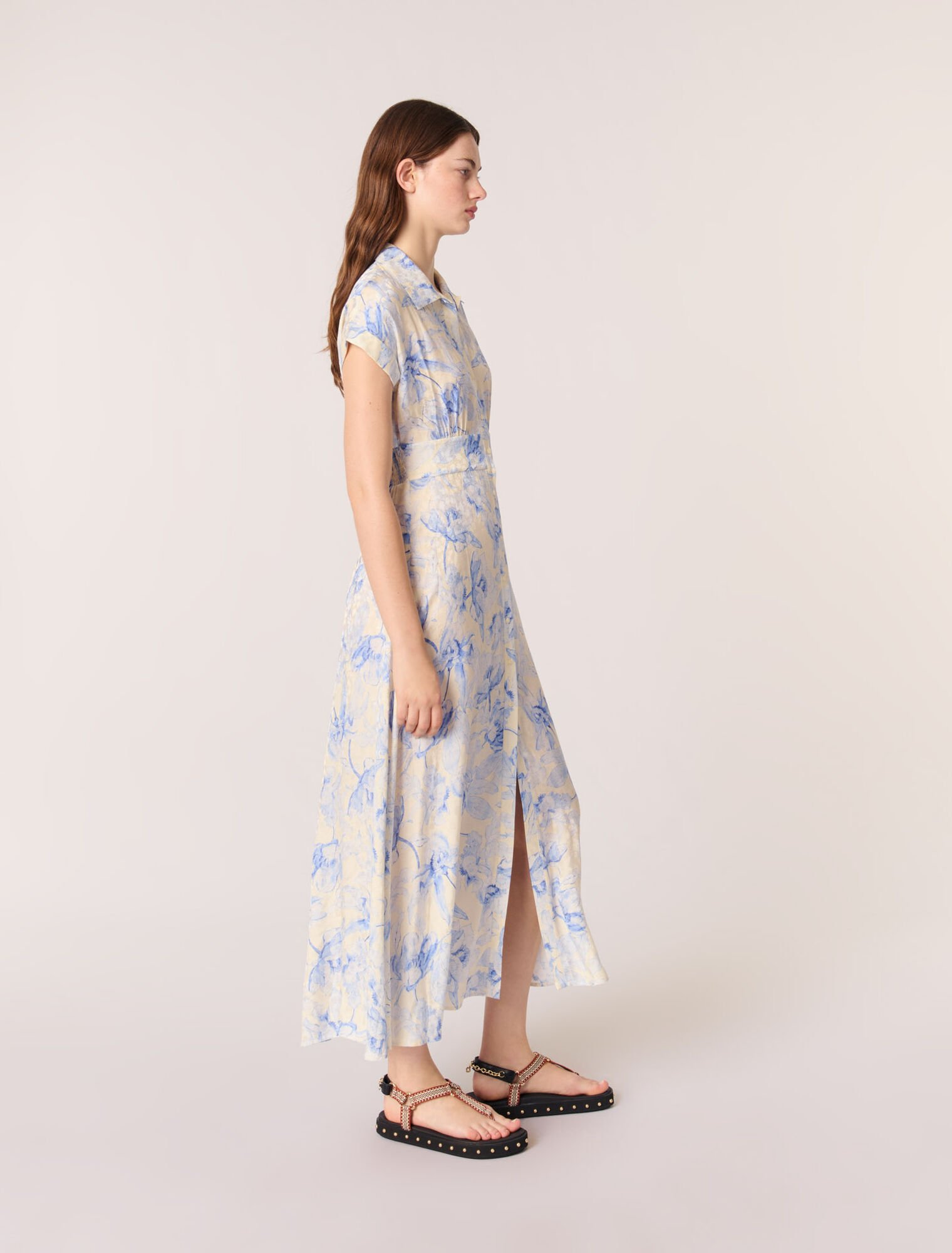 Robe longue imprimée
