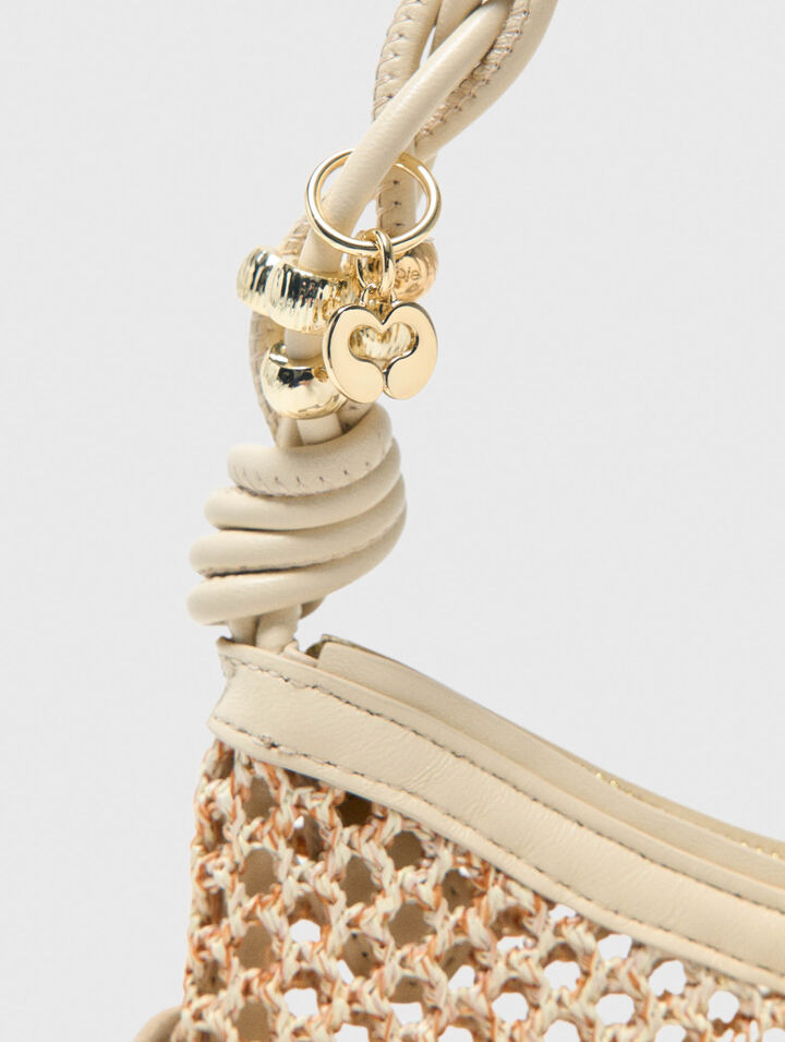 Sac hobo en mesh &agrave; franges