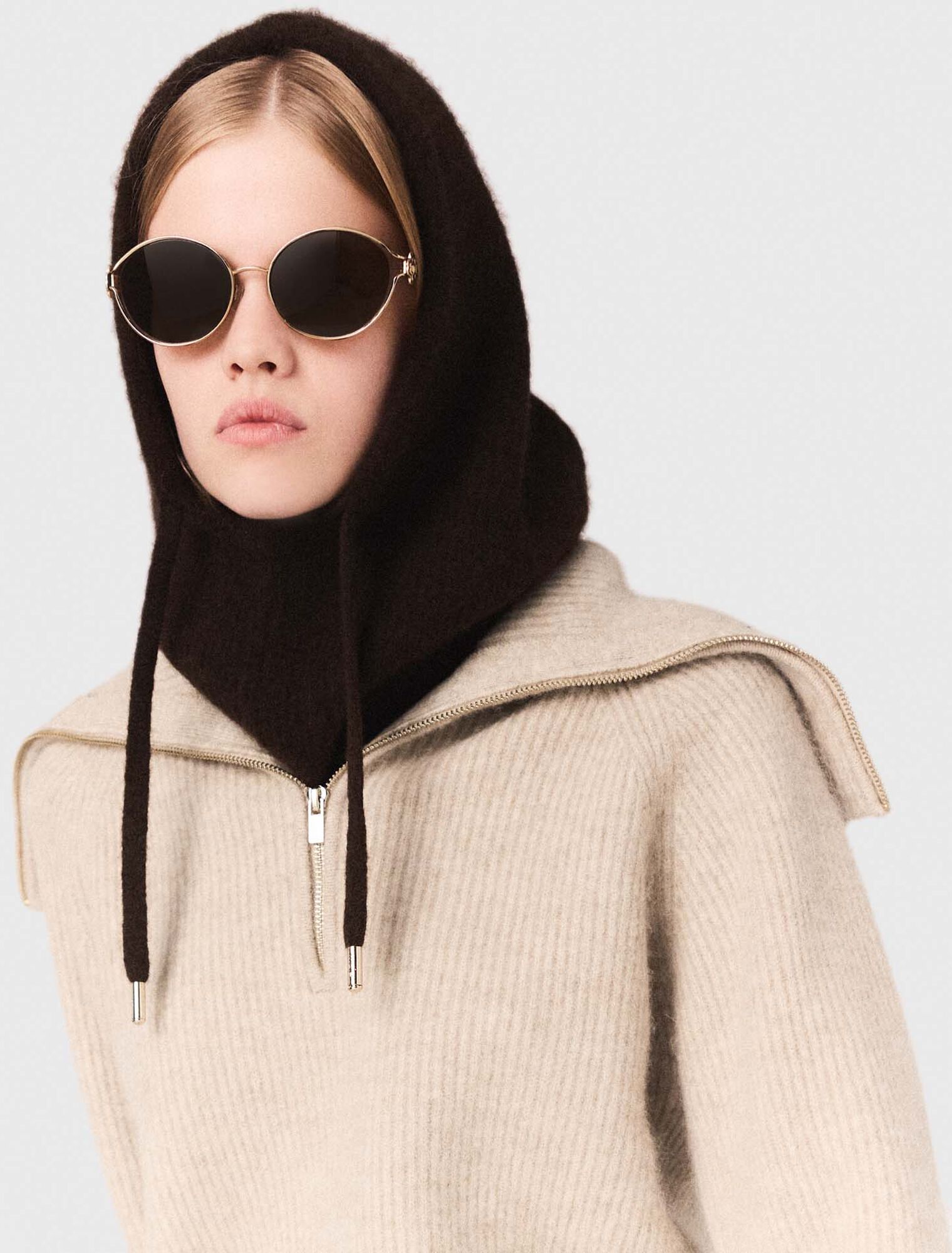 Cagoule en laine de yak
