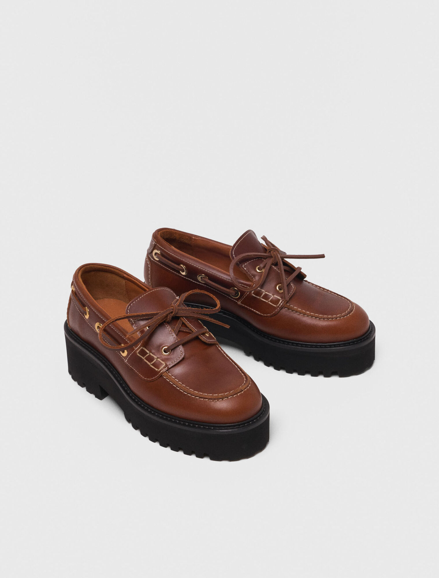 Mocassin bateau avec semelle chunky