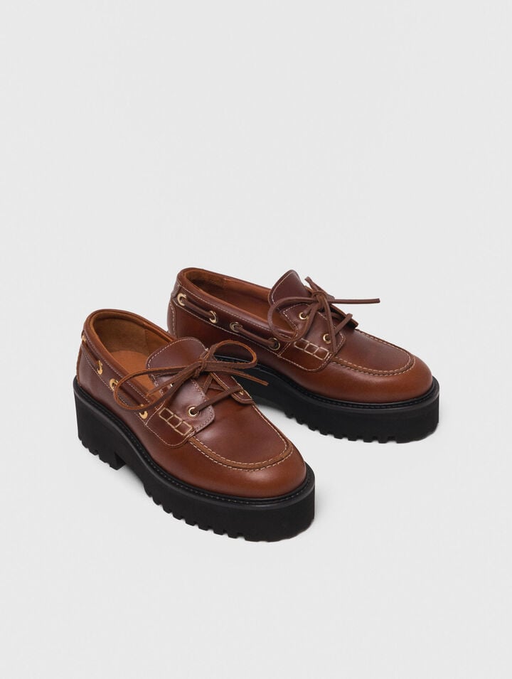 Mocassin bateau avec semelle chunky