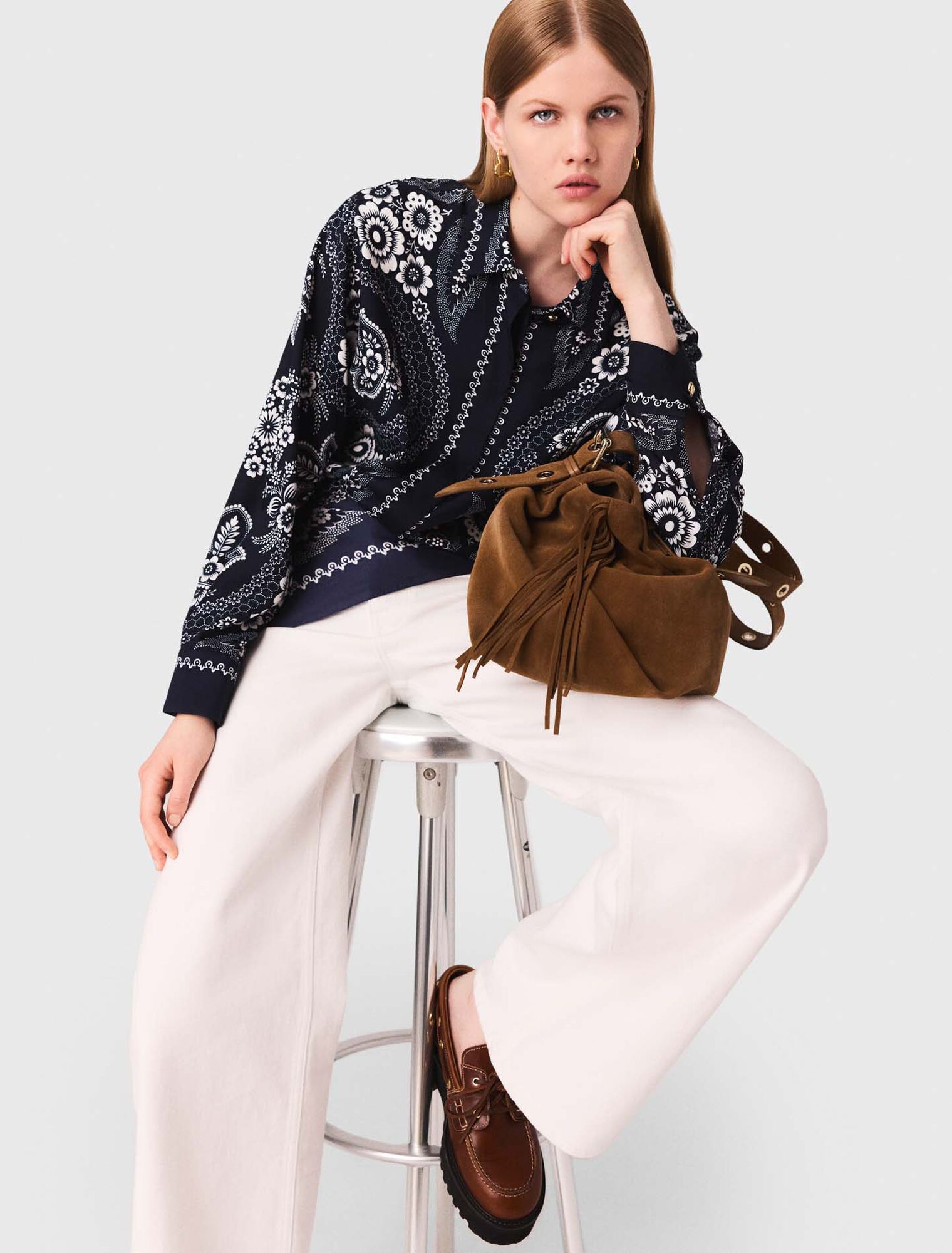 Chemise fluide imprimée