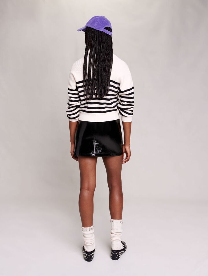 Striped knit jumper