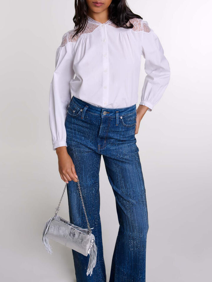 Chemise avec dentelle