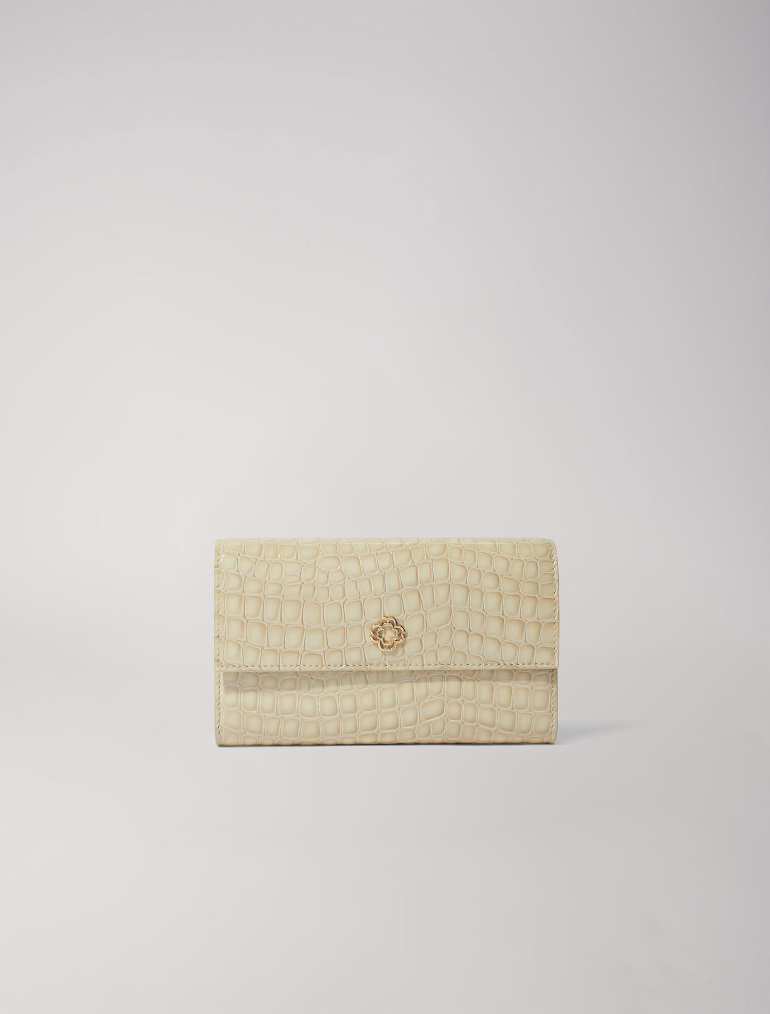 Pochette à chaîne en cuir glossy