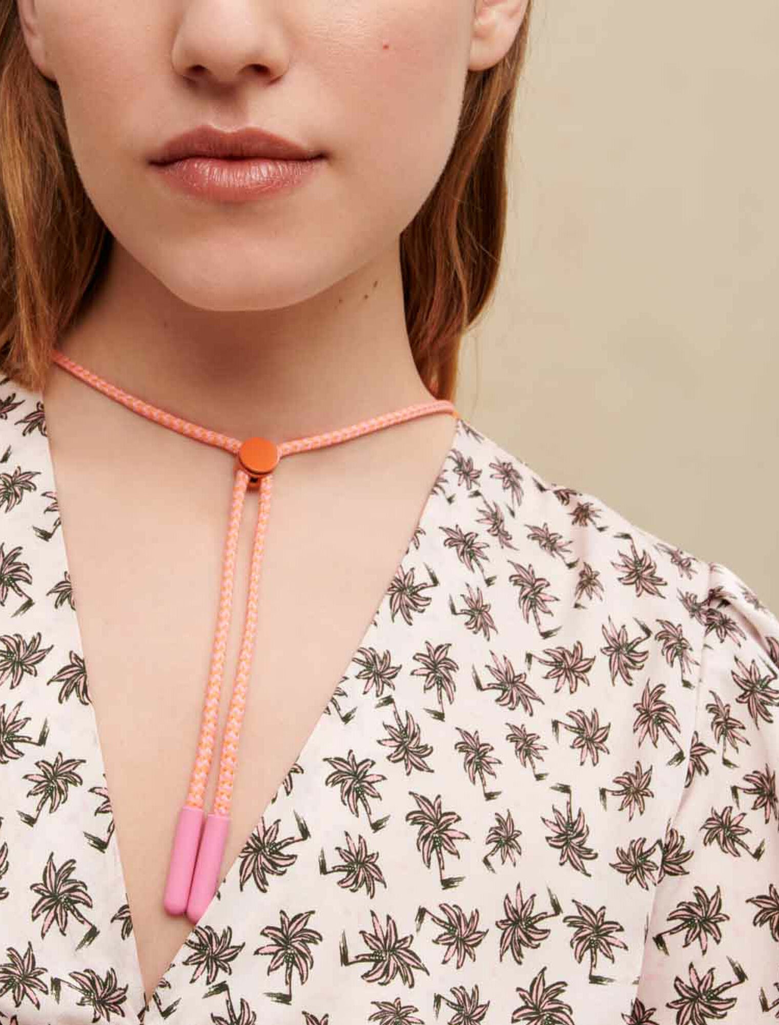 Palm print dress