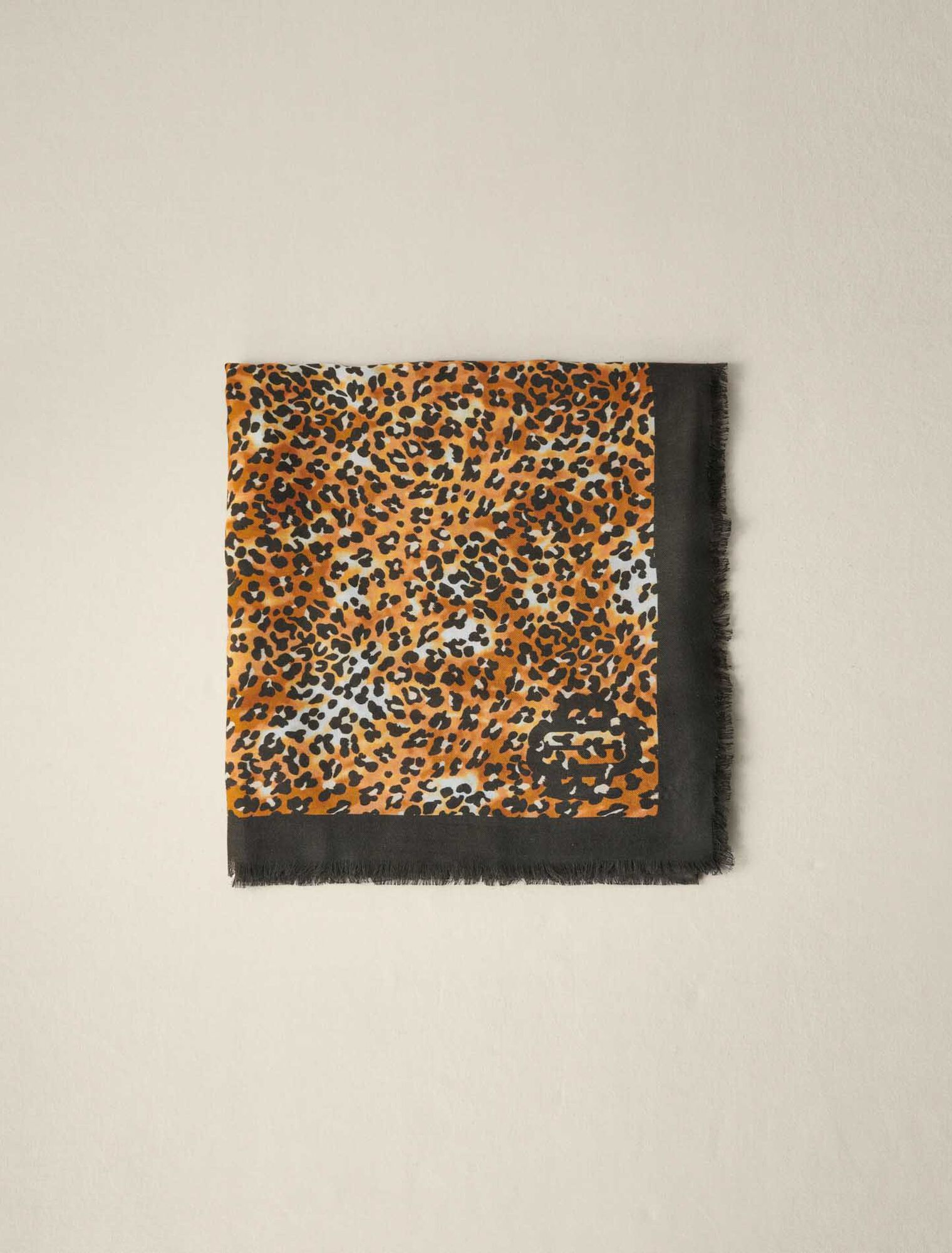 Leopard print scarf