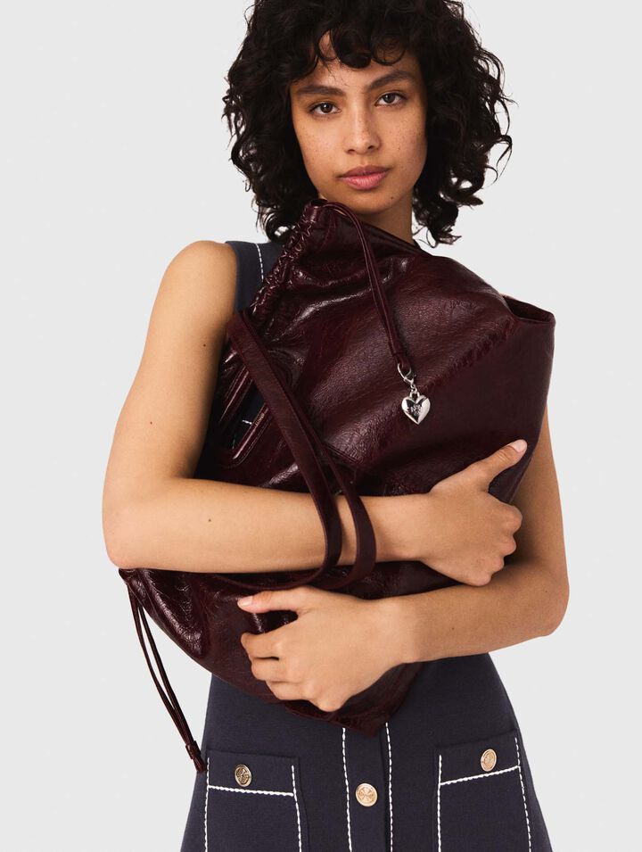 Robe droite en maille surpiquée