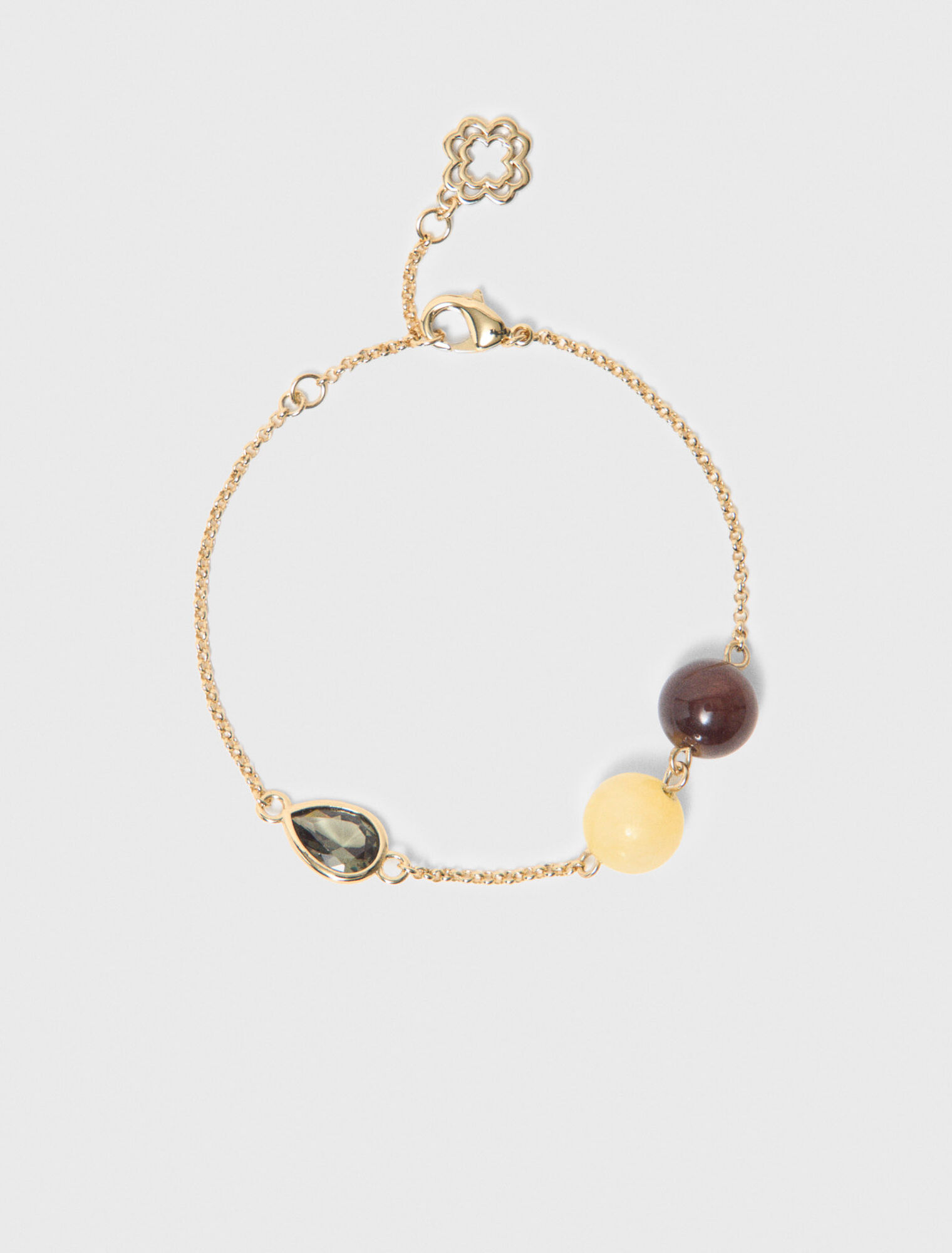 Bracelet &agrave; d&eacute;tails perles et strass