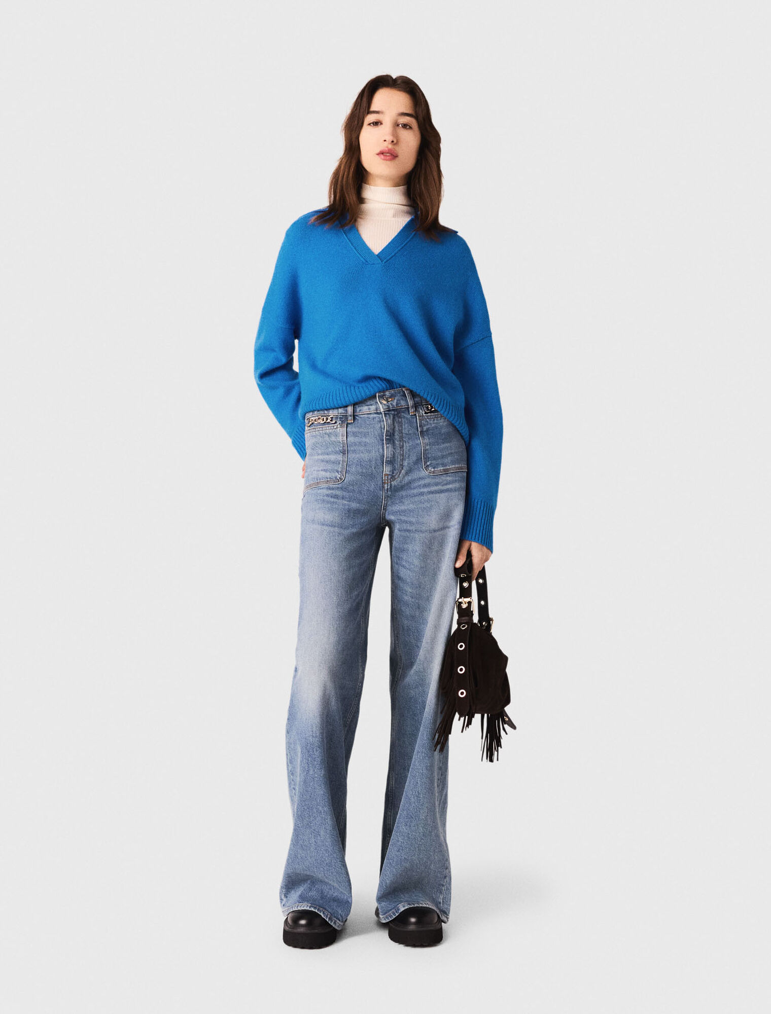 Pull en laine mélangée