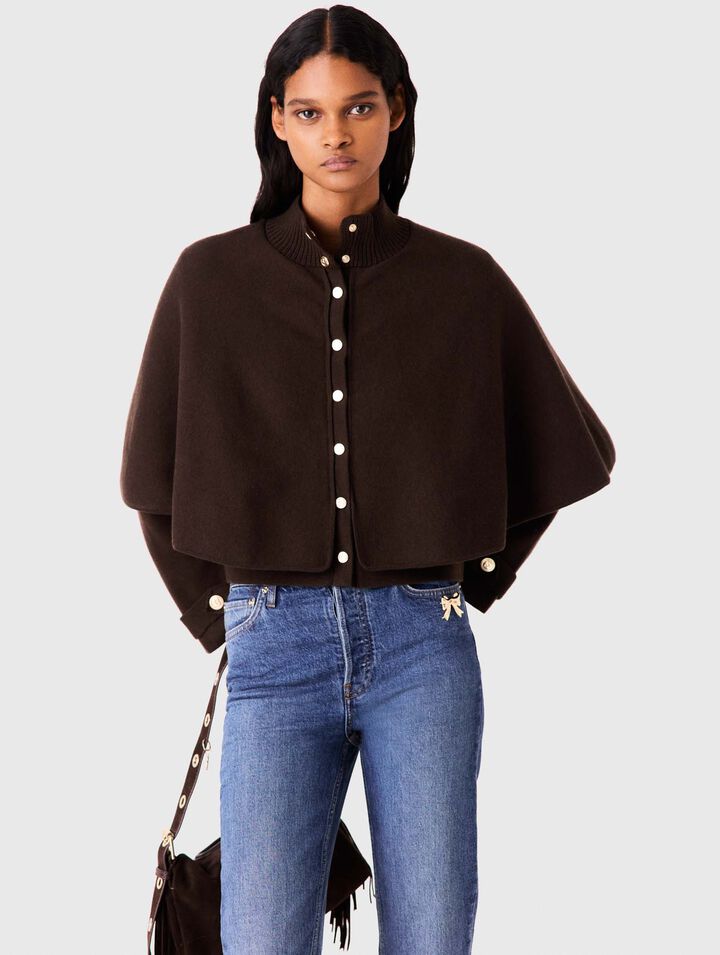 Cardigan effet cape