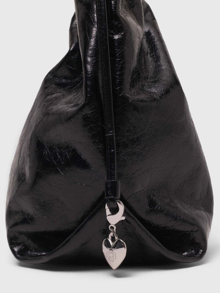 Sac M tote en cuir craquelé