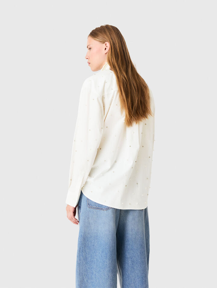 Chemise strass&eacute; avec cravate