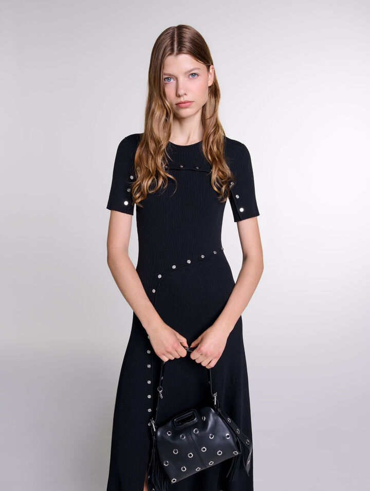 Robe longue en maille
