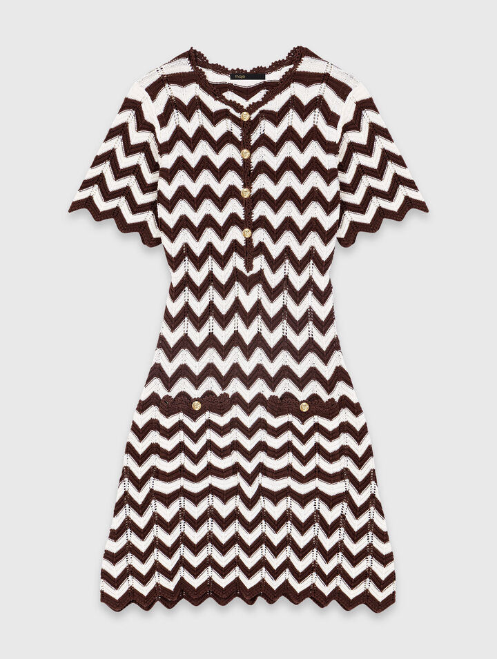 Zigzag crochet dress