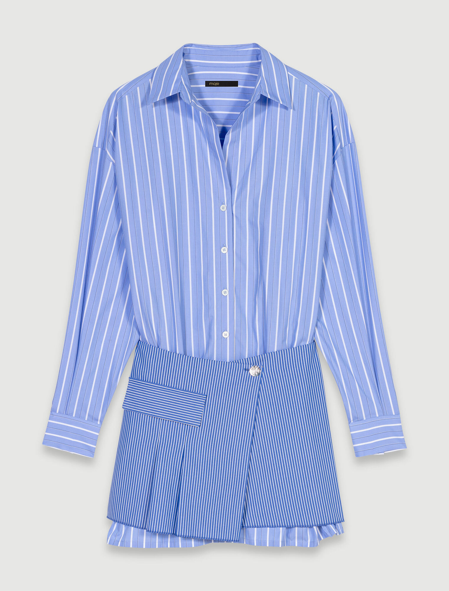 Robe 2-en-1 &agrave; rayures