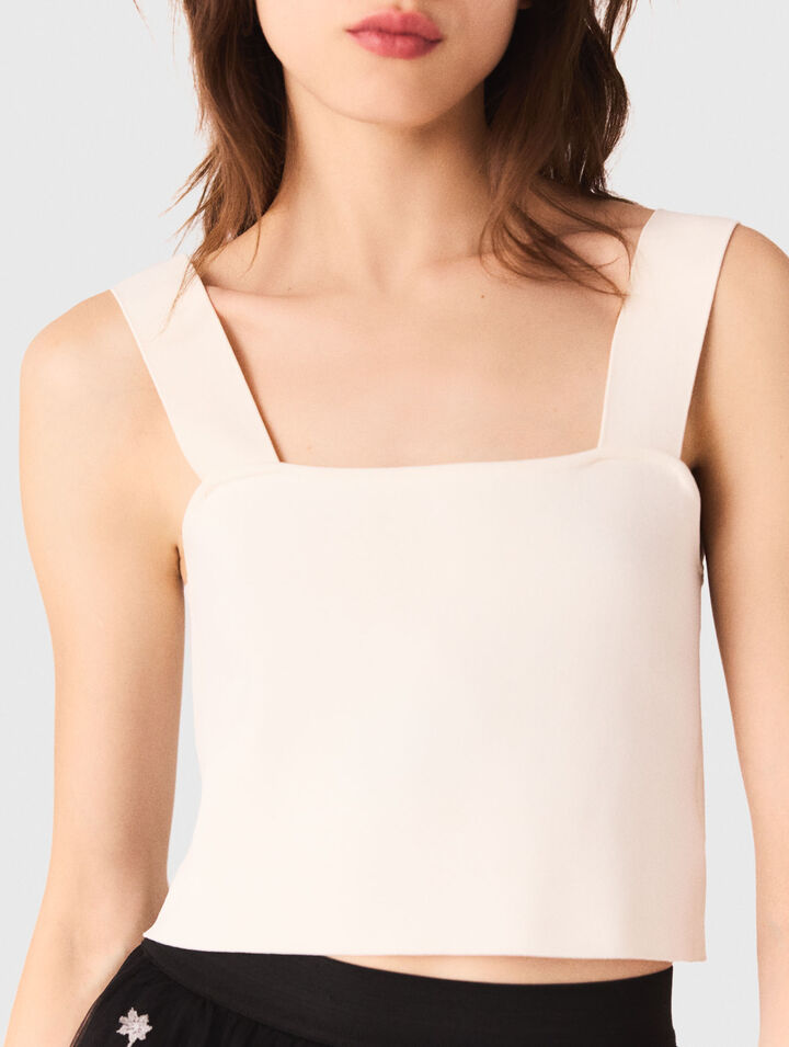 Knit crop top