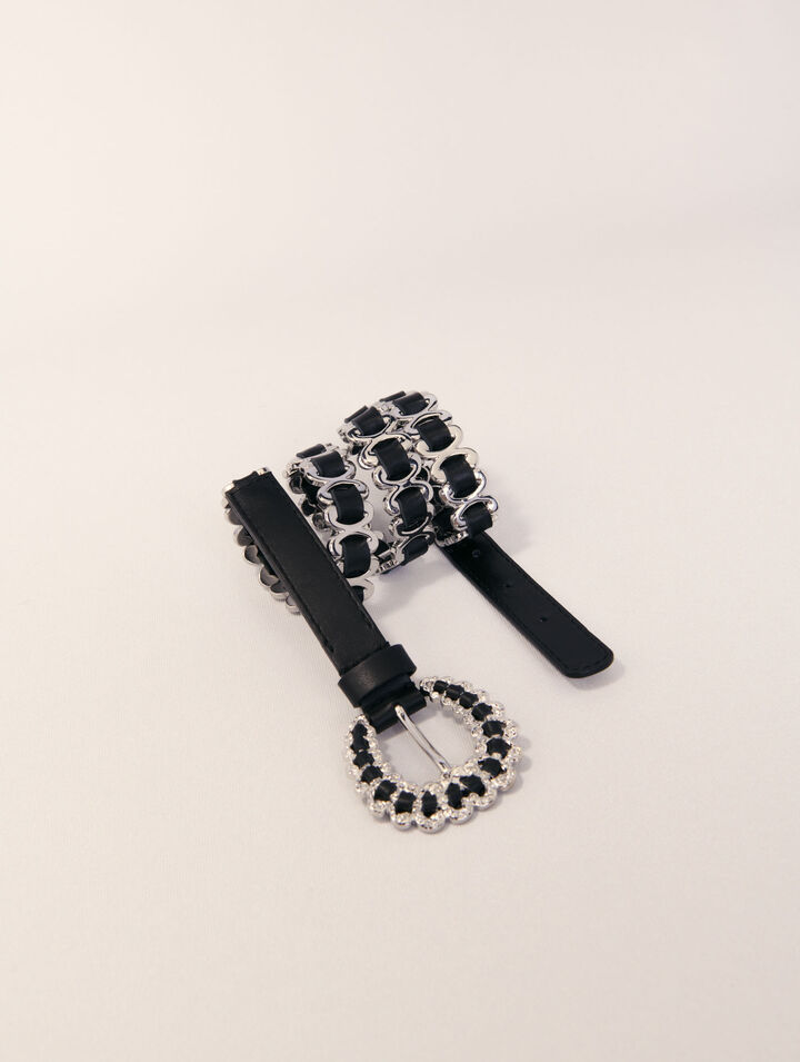 Ceinture mix chaine à boucle bijoux