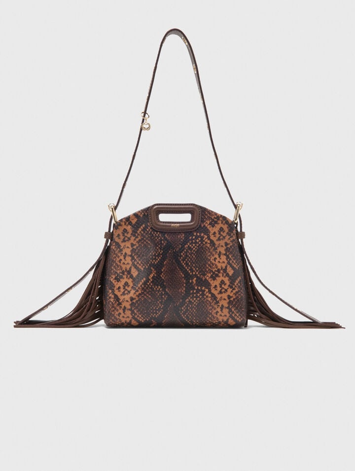 Sac Miss M mini en cuir emboss&eacute;