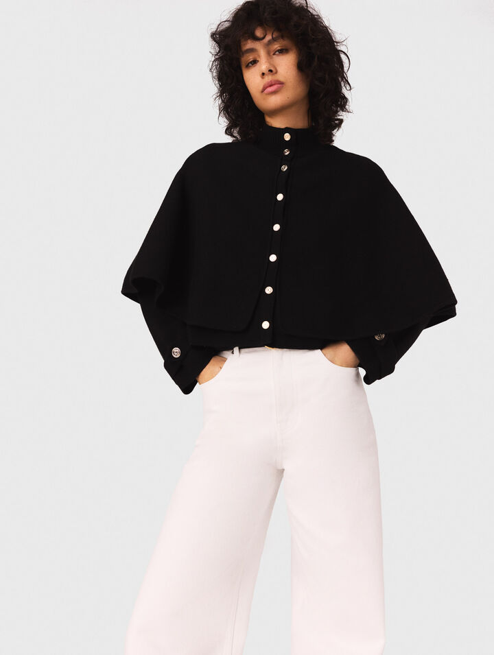 Cardigan effet cape
