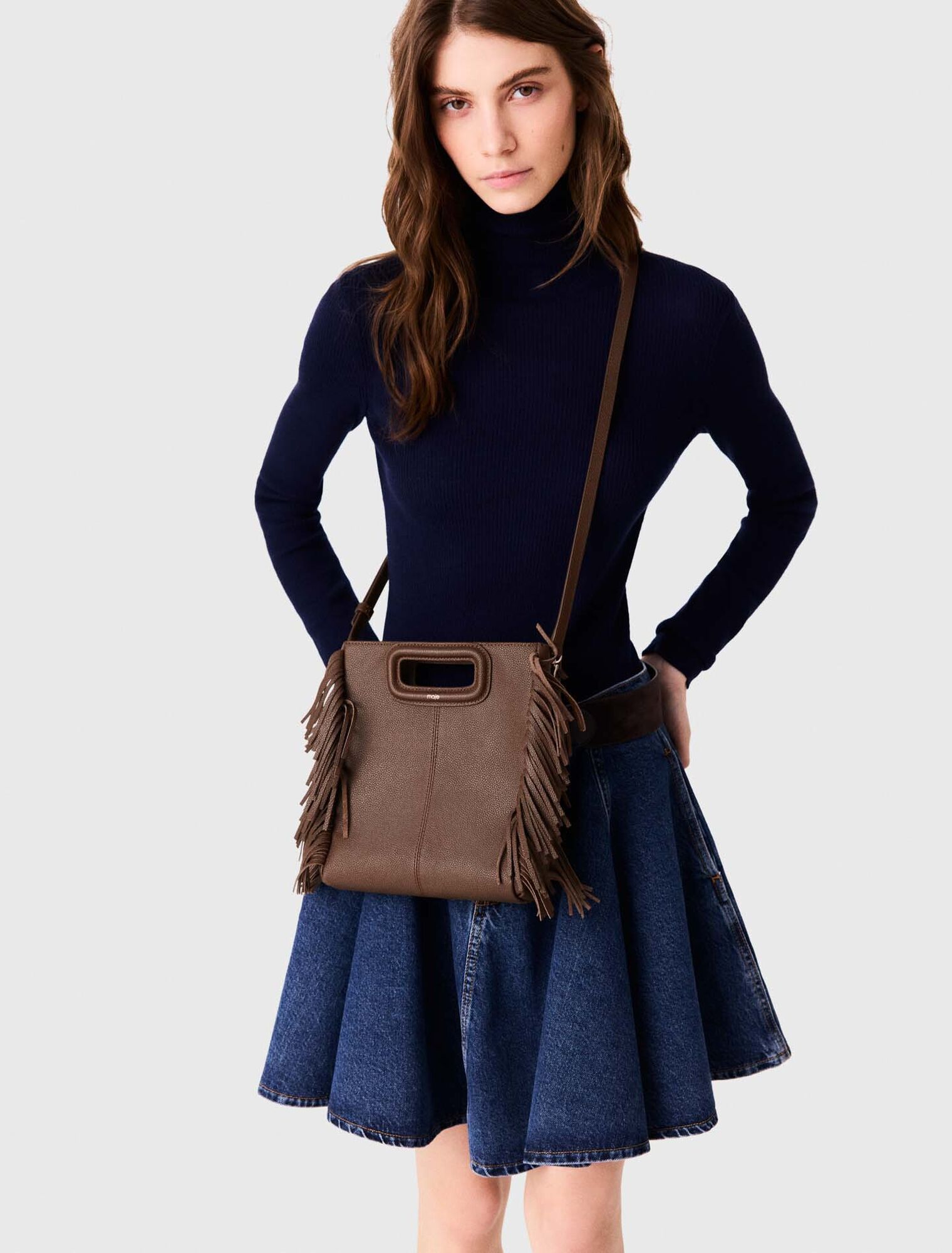 Sac M en cuir grain&eacute;