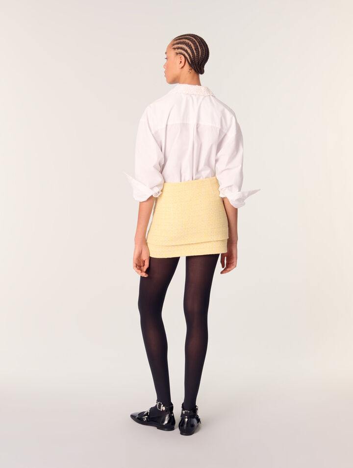 Mini-jupe en tweed