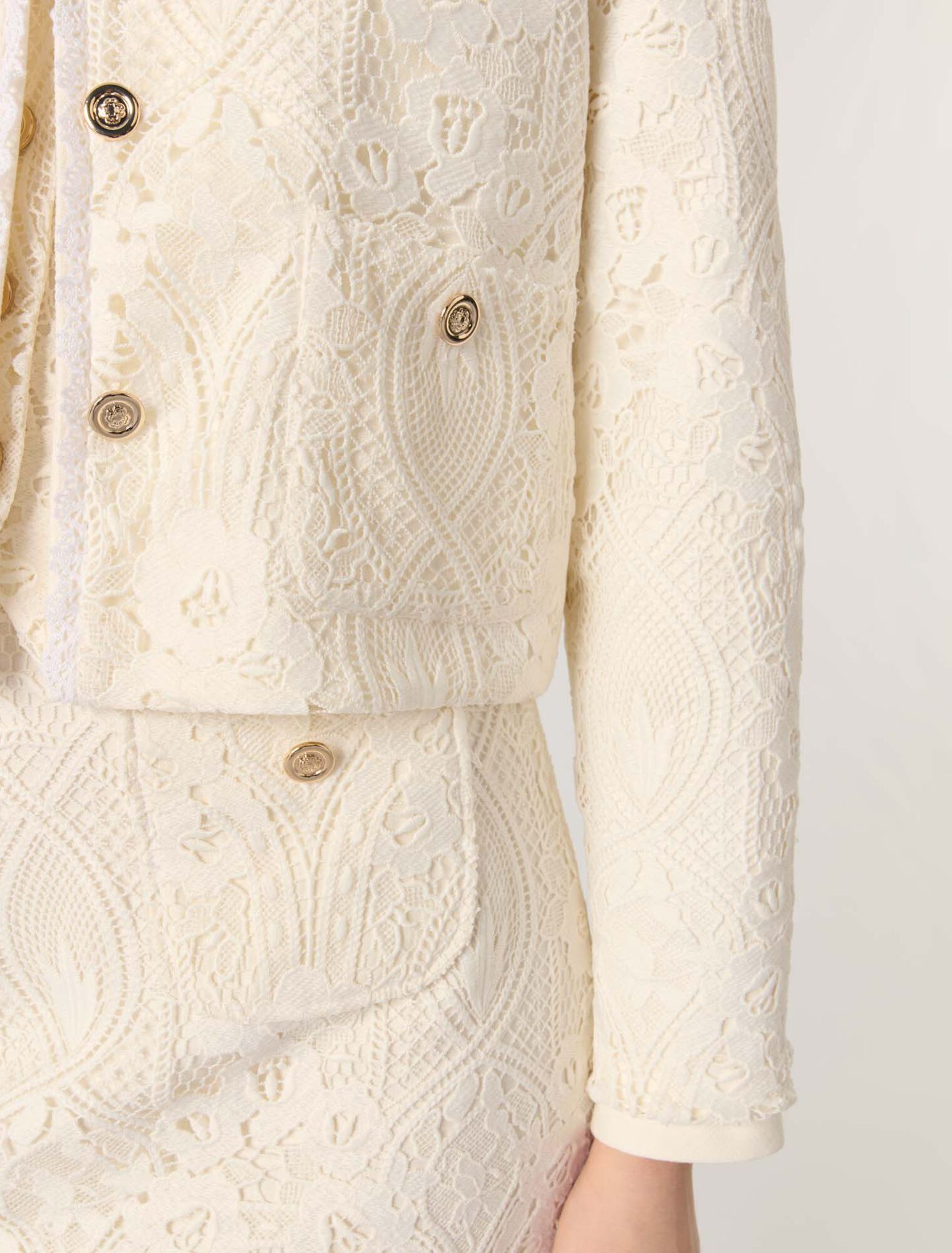 Short guipure jacket