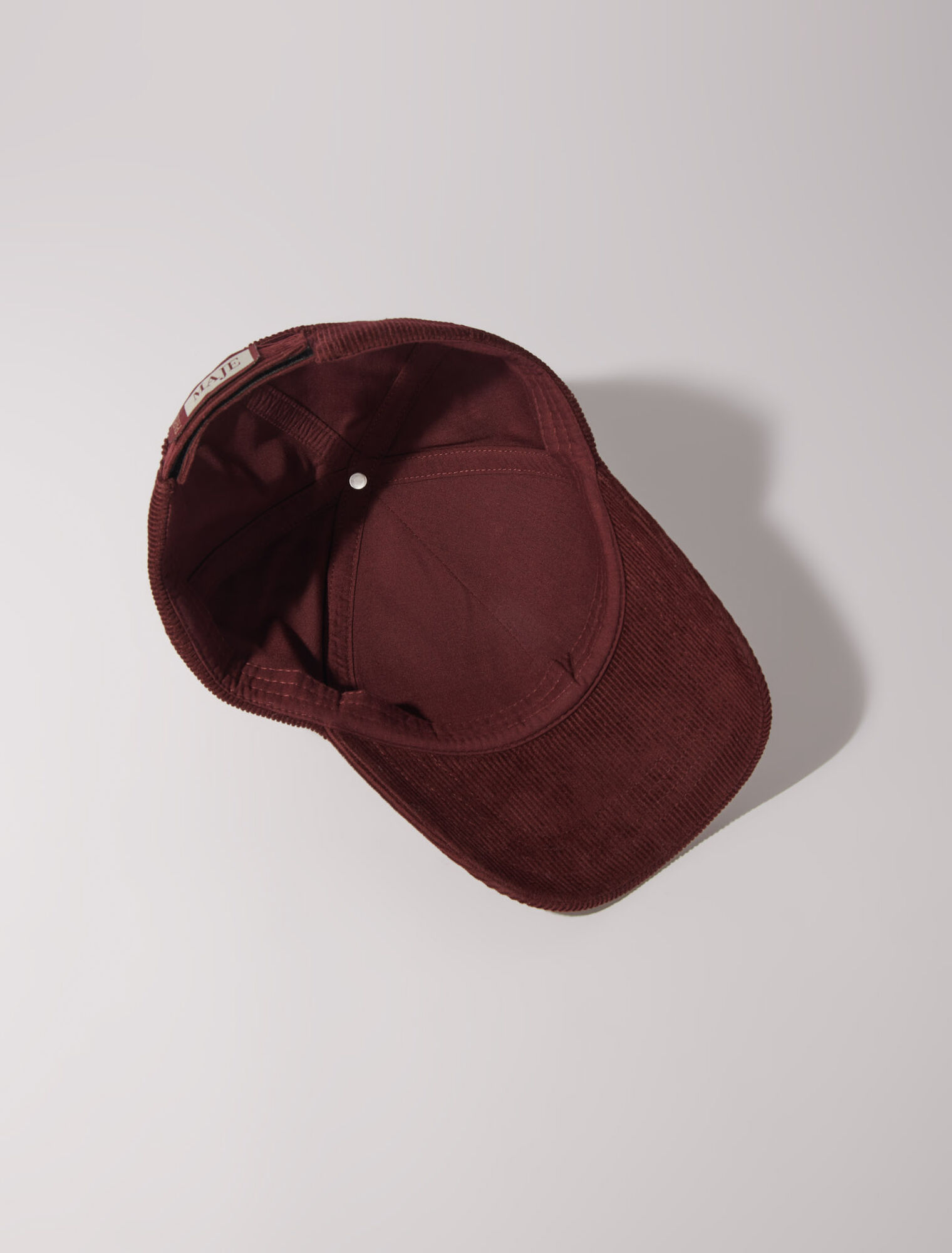 Casquette en velours côtelé