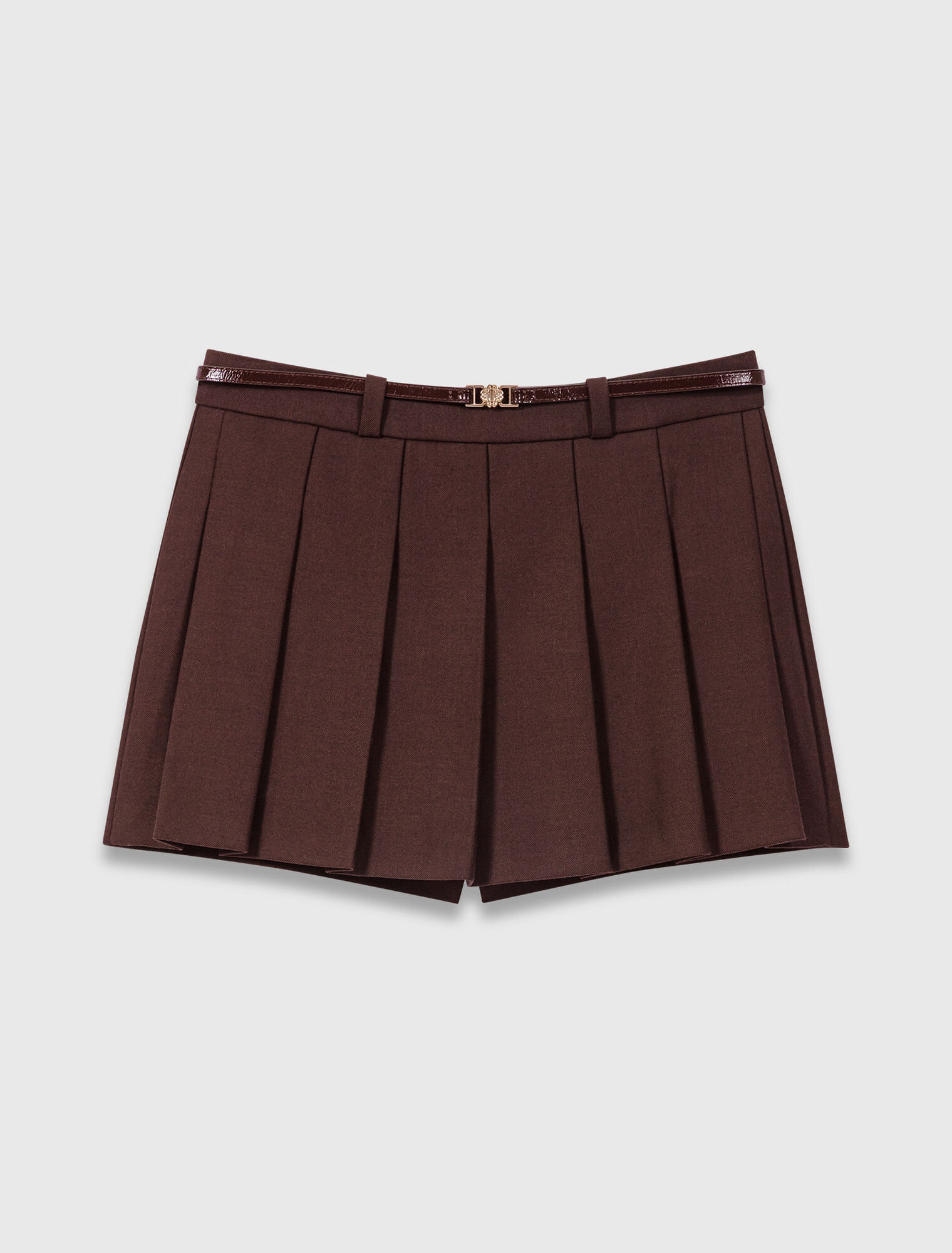 Short trompe l'œil plissé