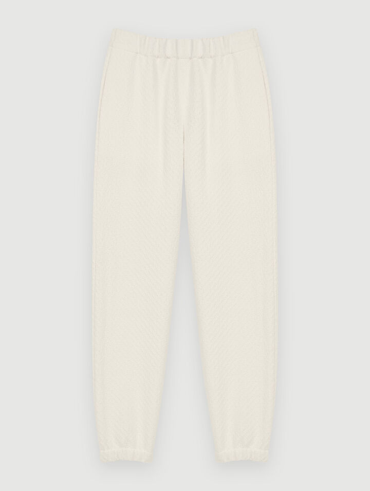 Tweed-style jogging pants