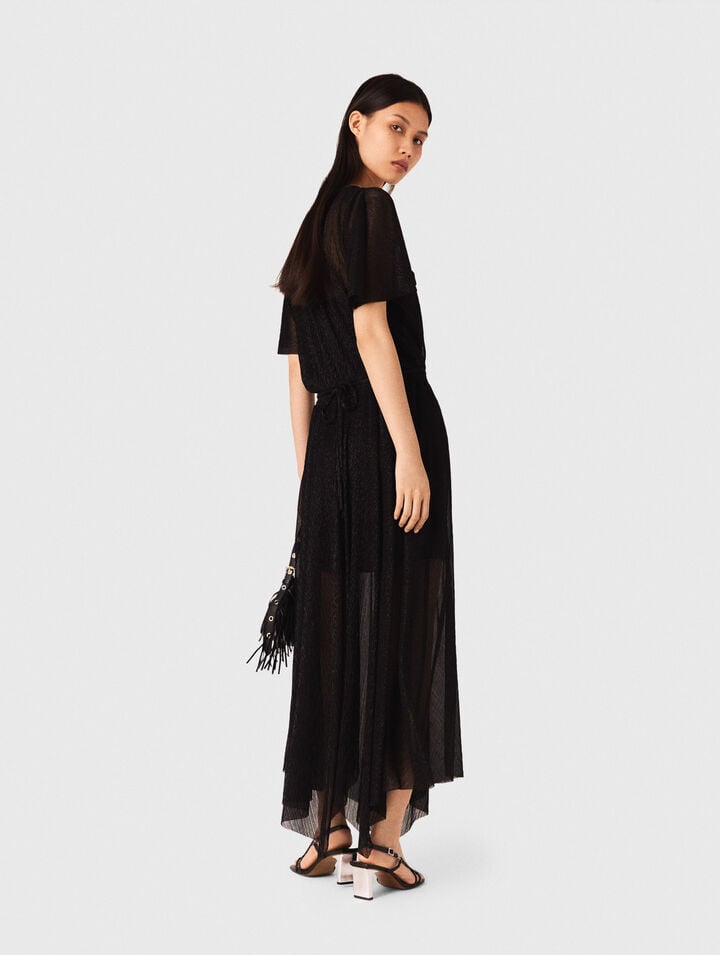 Robe longue métalisée