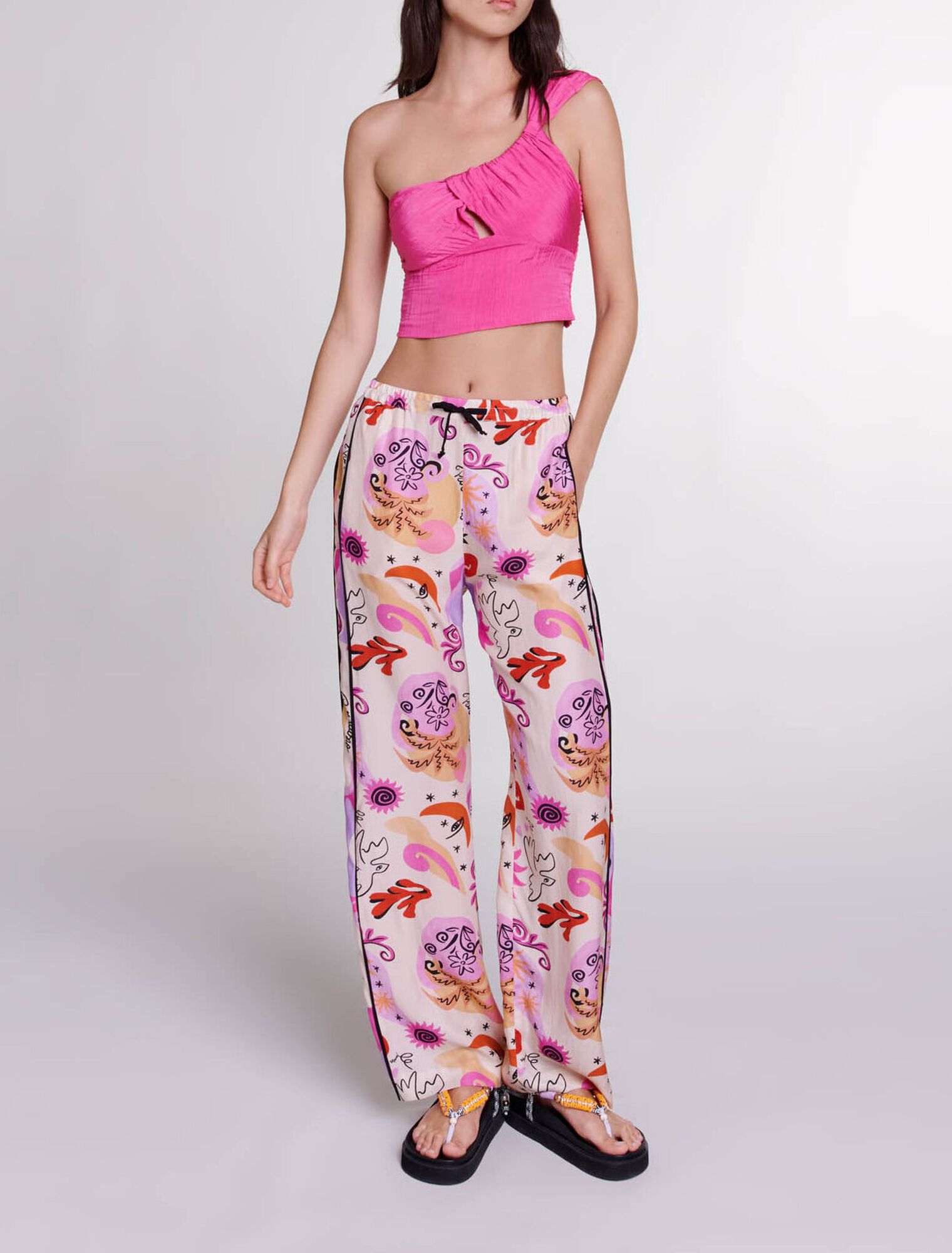 Silk trousers