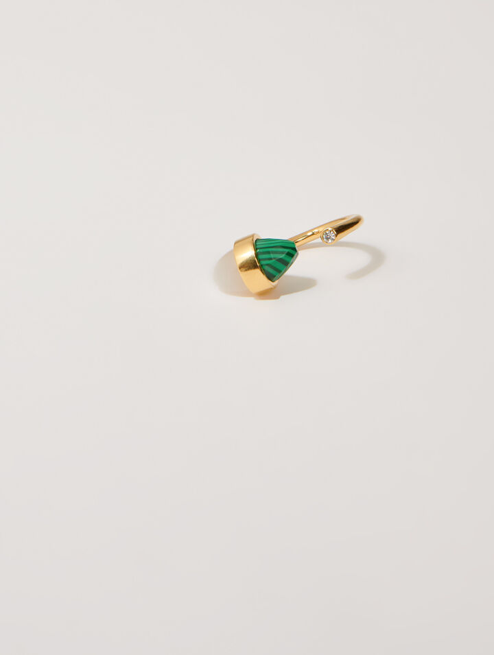 Bague ornée pierres naturelles