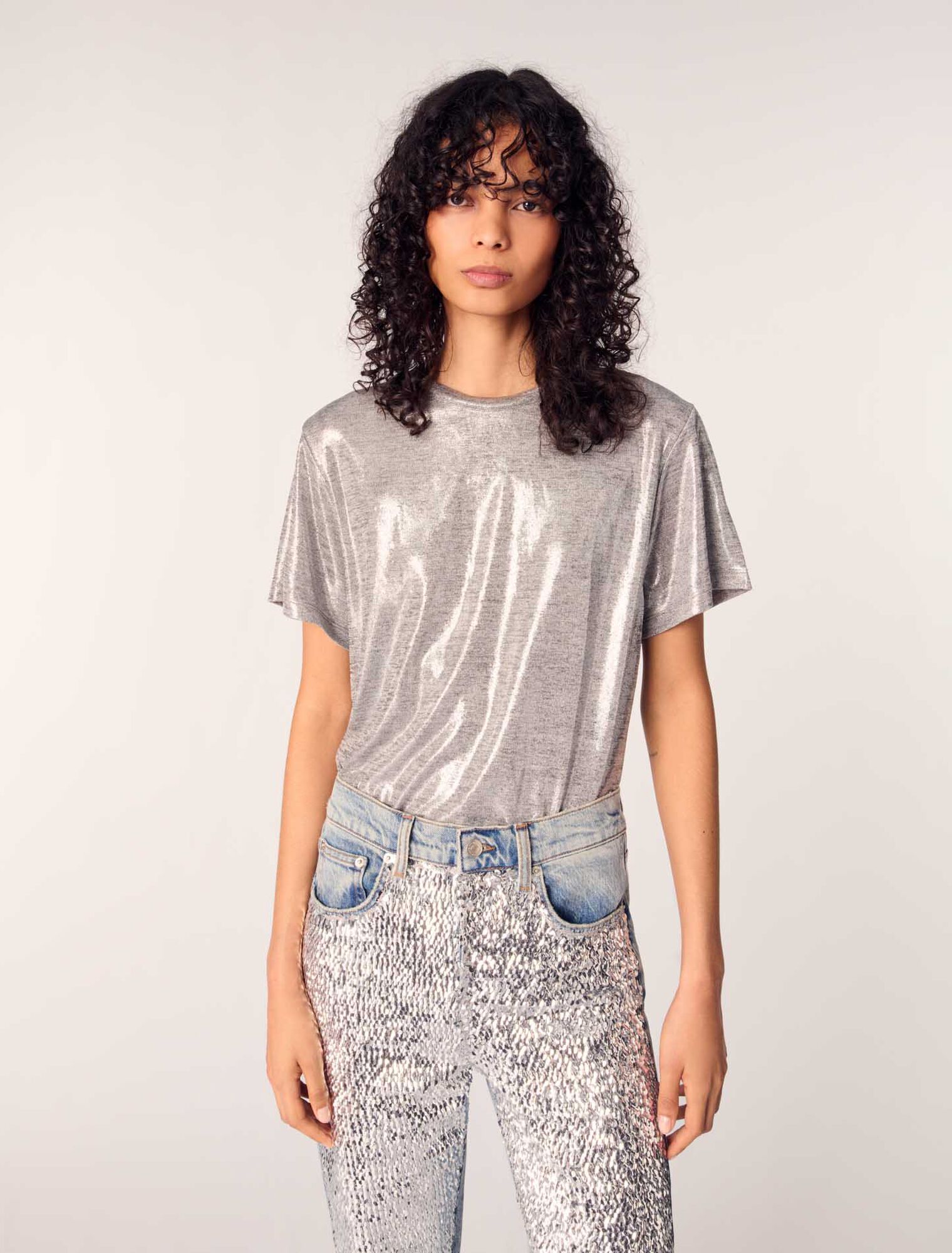 Tee-shirt lamé
